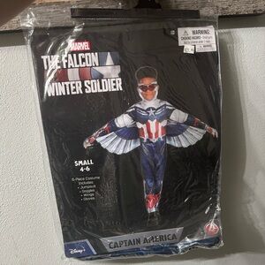 Marvel Captain America Kids Costume - Blue, Red, and White
